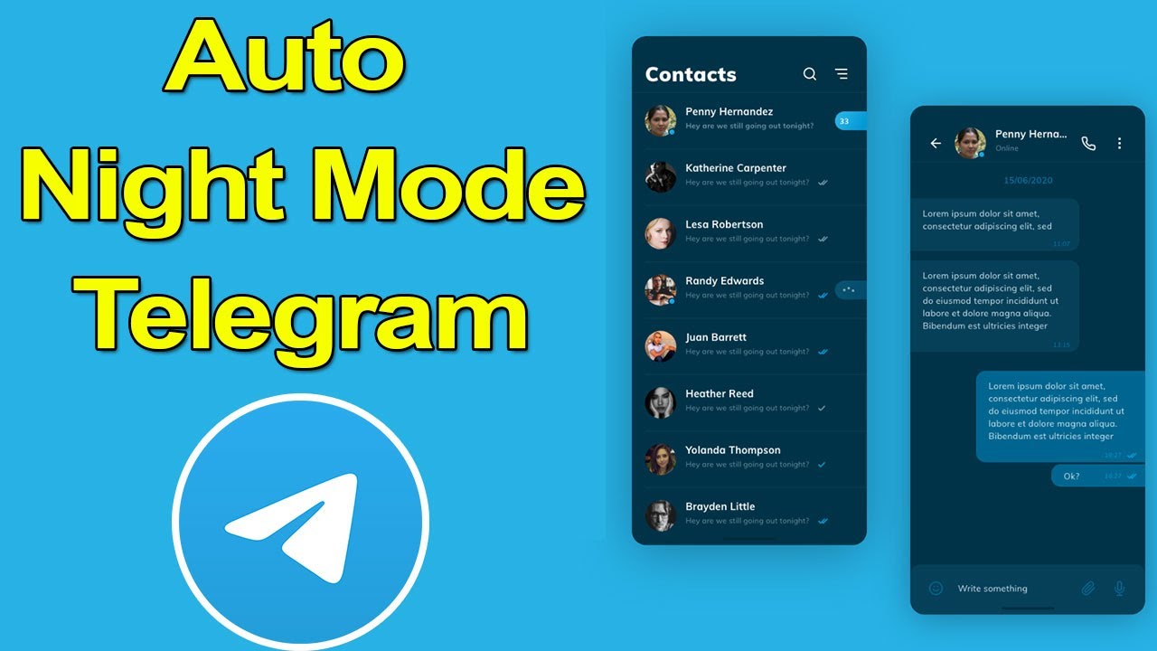 How to enable Auto-Night Mode in Telegram?