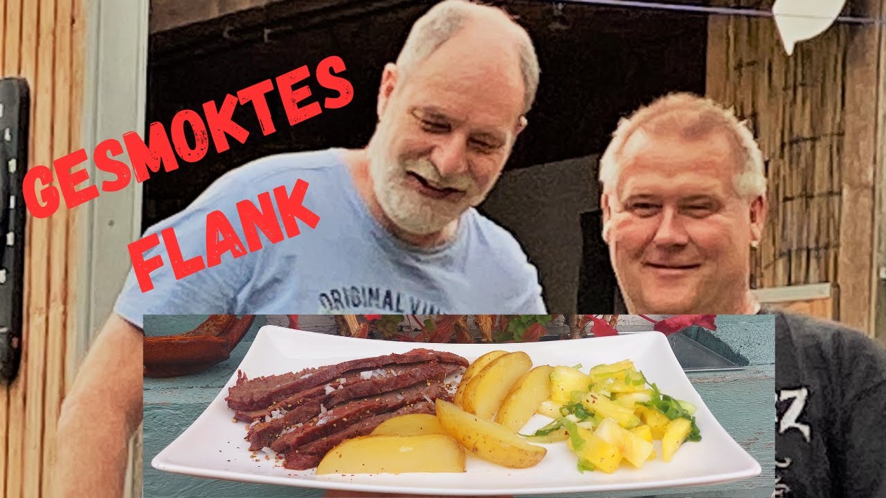 Gesmoktes Flank aus dem Apachen Pub mit Ananas Salsa@MIBBBQ ,@RundKBBQ 😂😂😂