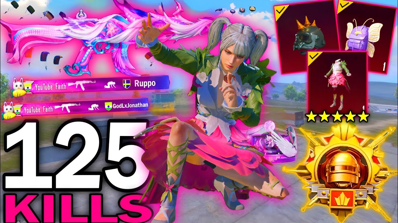 125 KILLS!😍BEST AGGRESSIVE RUSH GAMEPLAY in NEW GOLDEN DYNASTY MODE with BEST OUTFIT🥵PUBG MOBILE