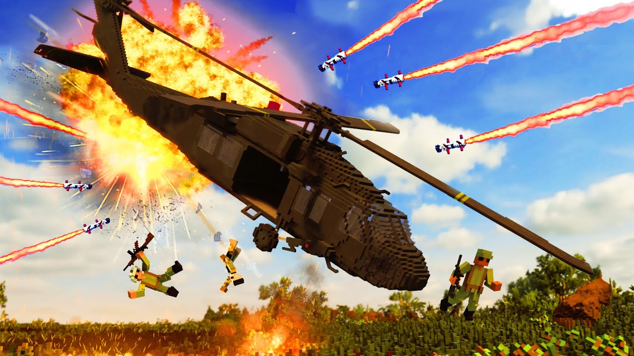 Realistic Helicopter Shootdowns & Crashes 52 😱 Teardown