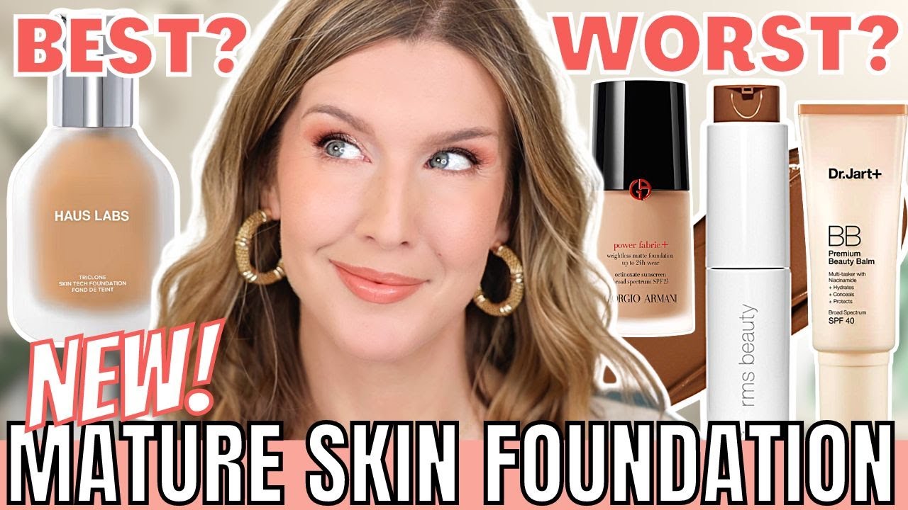 Best & Worst NEW Foundations For Mature Skin 2022 | FOUNDATION ROUNDUP