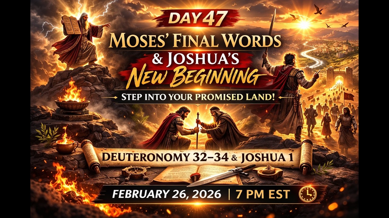 Moses’ Final Words & Joshua’s Commission: A Generation Passes, A Leader Rises | Deut 32–34 & Joshua1