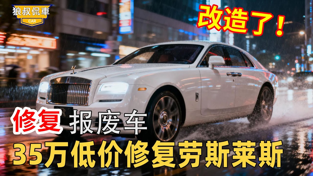 【勞斯萊斯翻修合集】35萬修復報廢勞斯萊斯，車子只剩一堆廢鐵，翻修到奢華座駕震驚眾人！