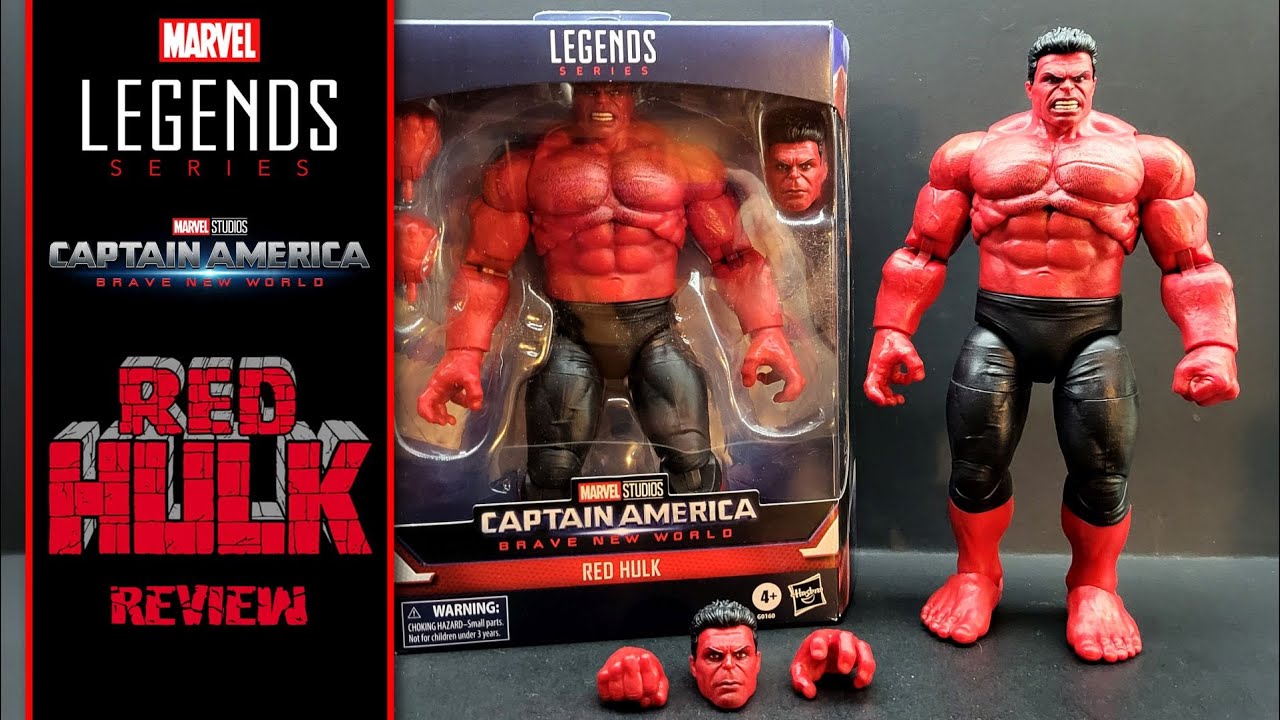 Обзор коллекционной фигурки Marvel Legends RED HULK Captain America Brave New World Deluxe