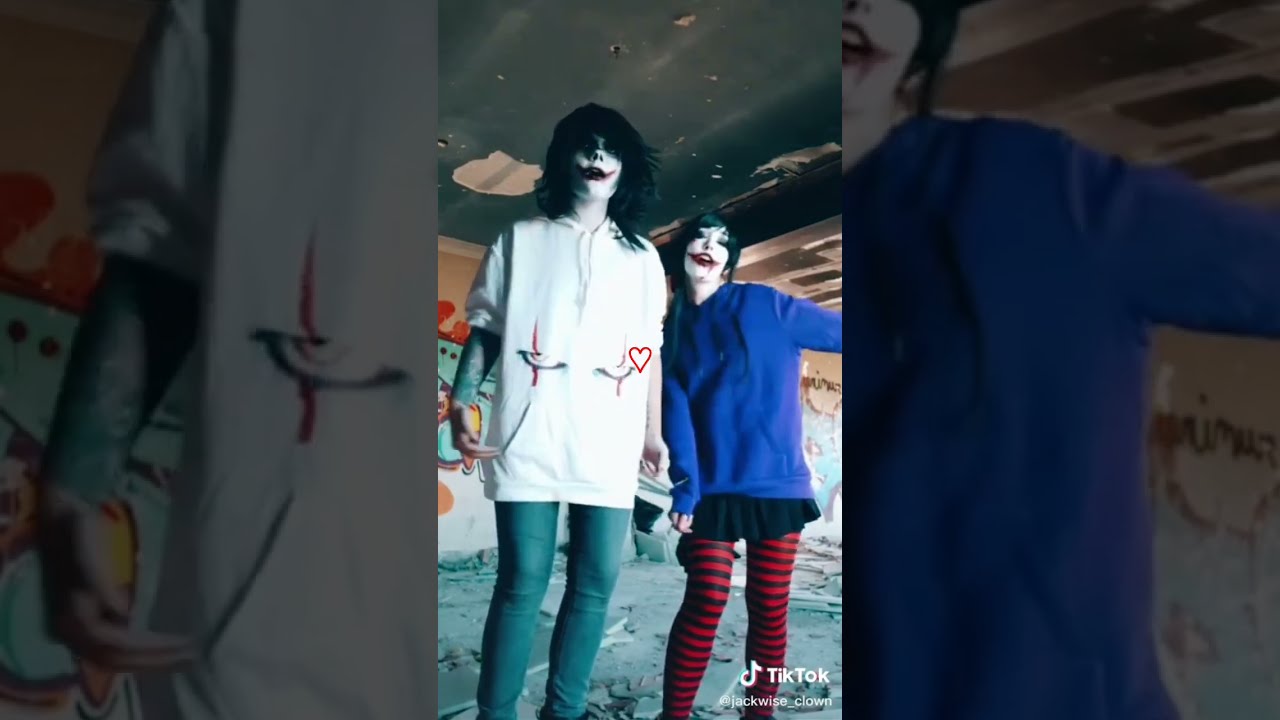 Jeff the Killer x Nina the Killer Tiktok video mix to watch! 💕 (Creepypasta cosplays) part 1