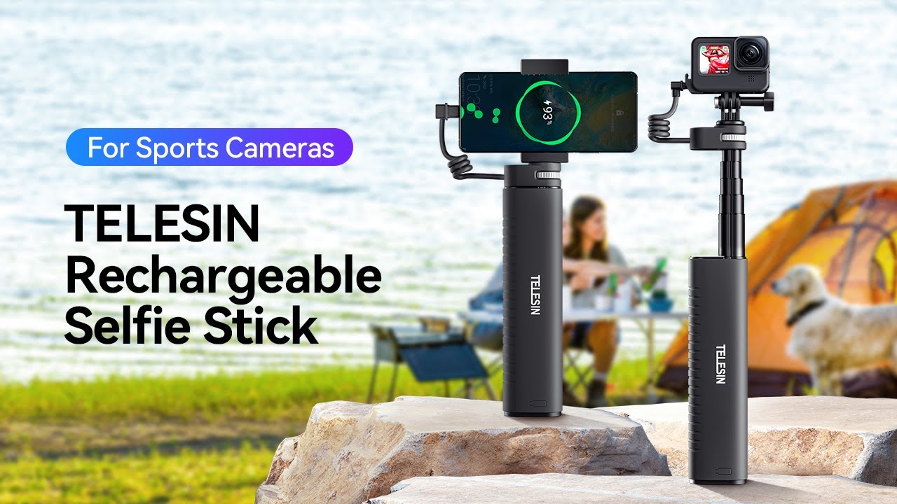 TELESIN Rechargeable Selfie Stick  Tutorial