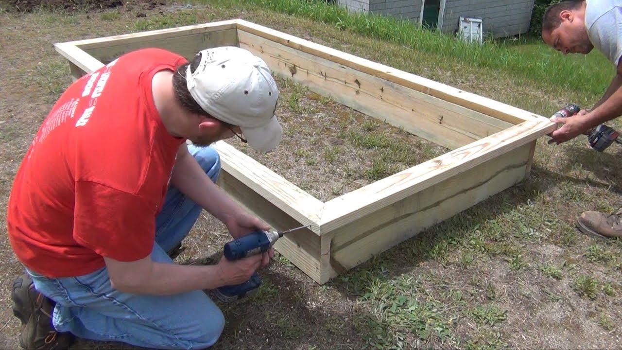 Building a Raised Bed Garden for $55!!