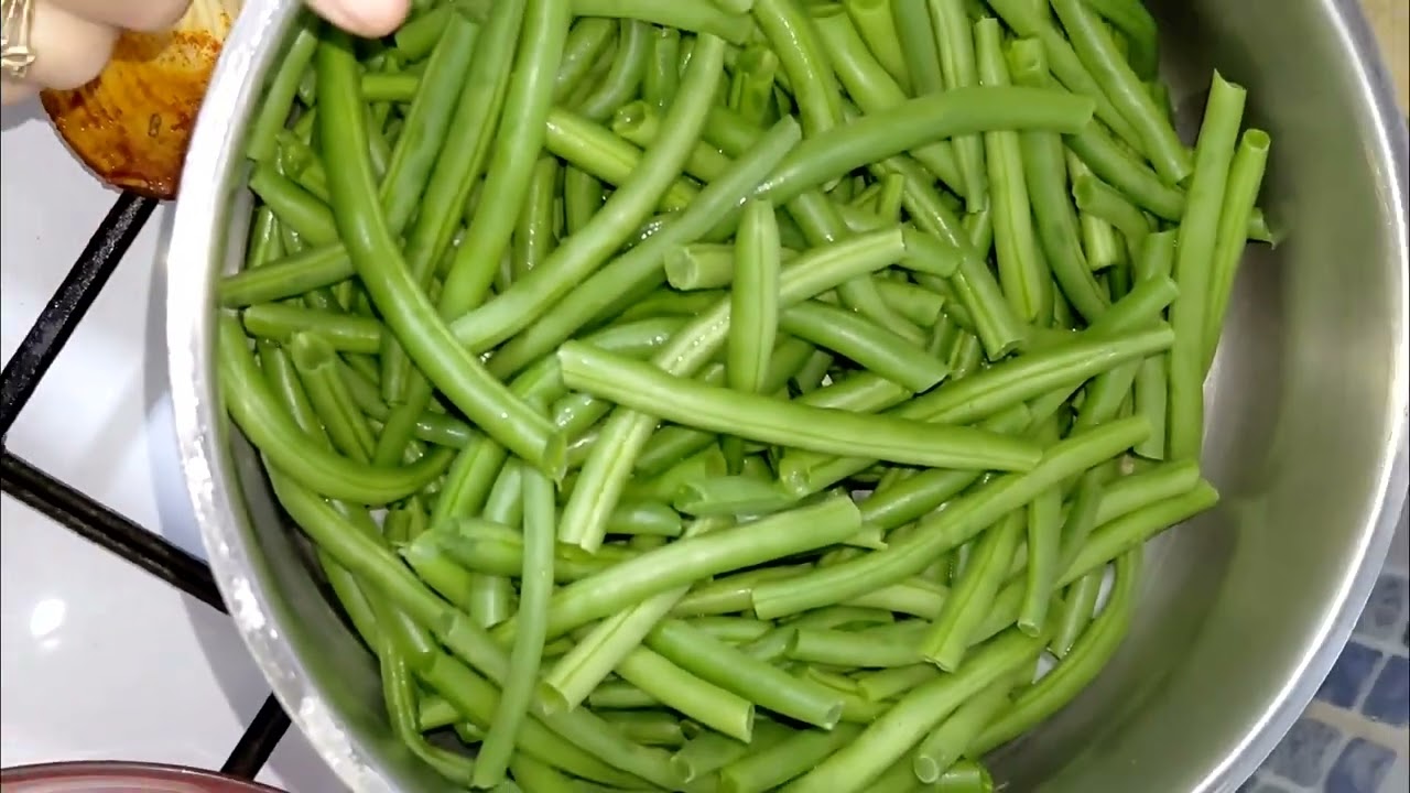 لوبيا ماشطو باللحم بنينة ❤️🍽 