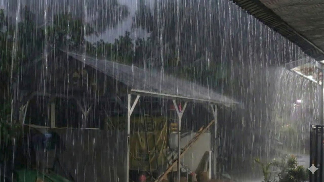 It's Cold Outside Tonight, Heavy Rain and Thunder, Very Comfortable for Resting