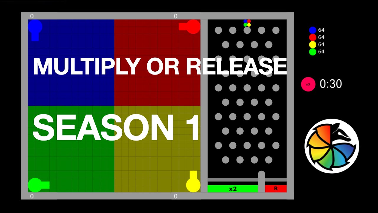 Multiply or Release - Season 1 - Marble race in Algodoo