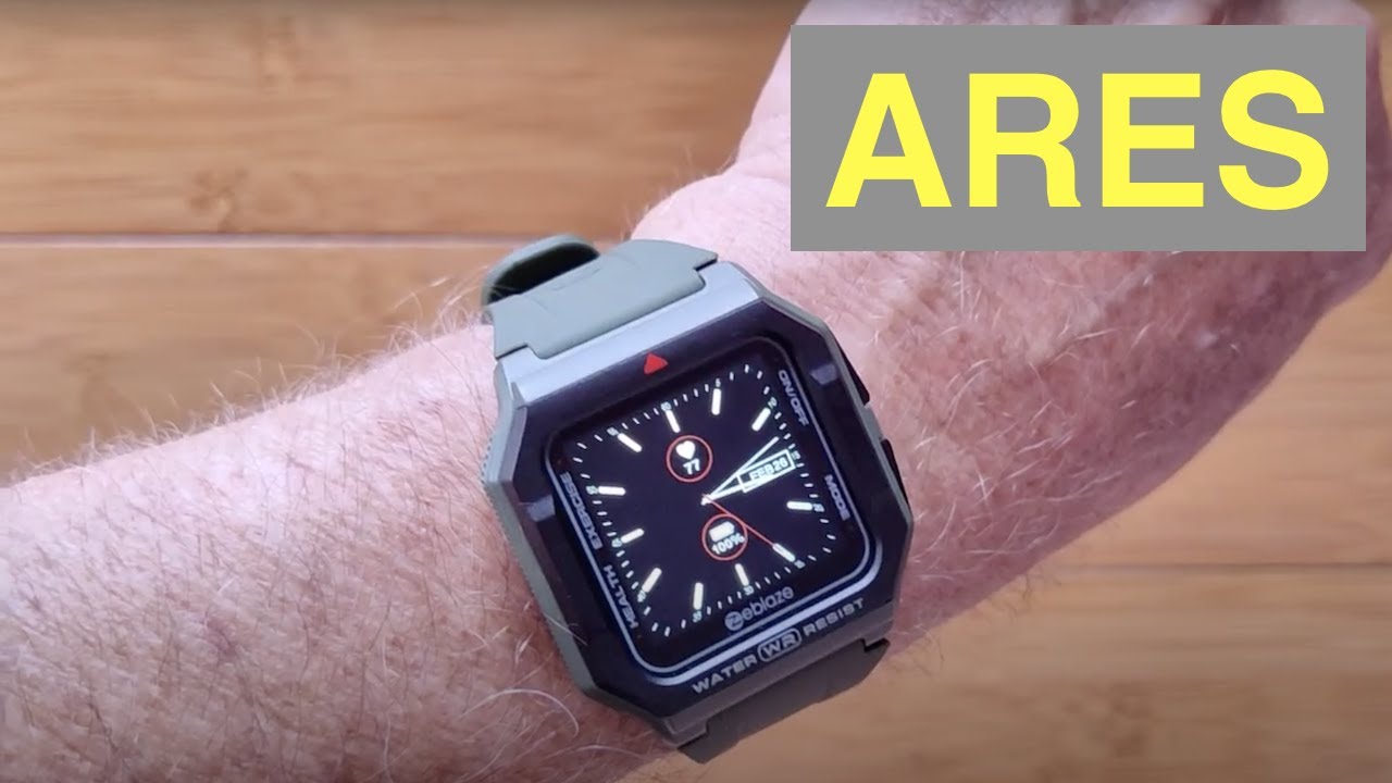 ZEBLAZE ARES 3ATM Waterproof Swimming Health/Fitness Rugged Smartwatch: Unboxing and 1st Look