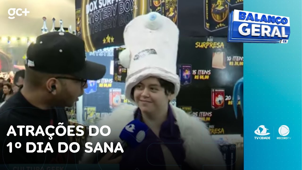 Edney Cunha confere as atrações do 1º dia do SANA; evento vai até domingo (2) | Balanço Geral CE