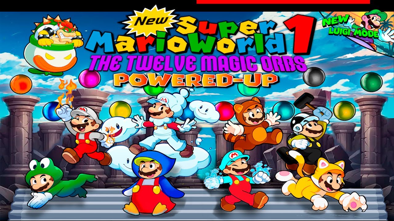 New Super Mario World 1: The Twelve Magic Orbs Powered-Up 100%