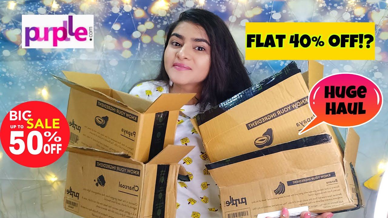 NEW PURPLLE HAUL | SALE | Purplle haul 2020 | Huge Purplle Haul | PURPLLE COUPON CODE | Ria Das