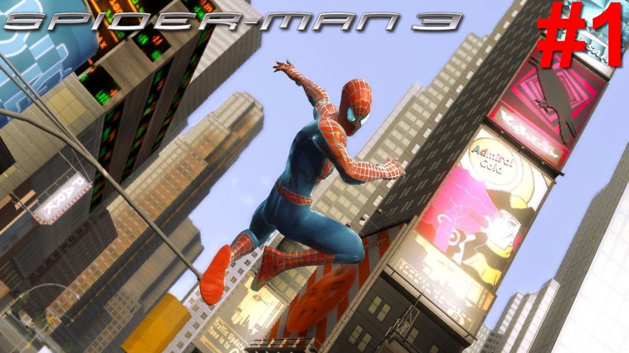 Spider-Man 3 PS3 Gameplay #1 [Rampaging Reptiles Raid City]
