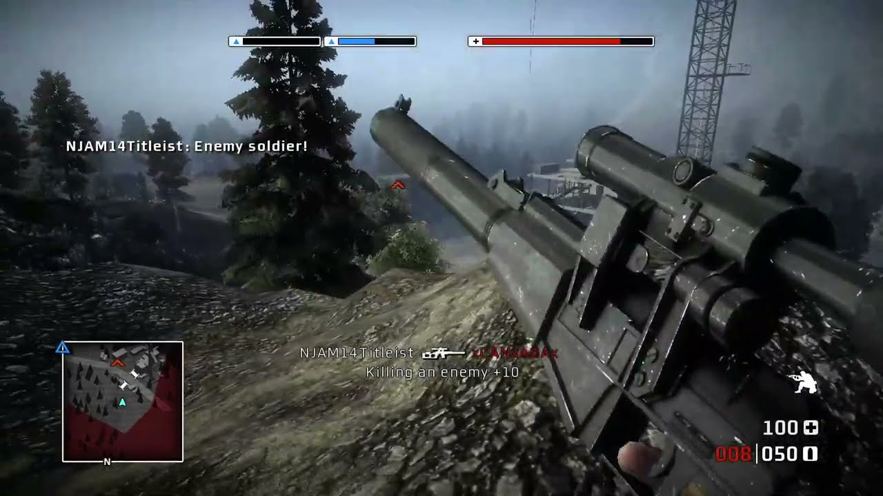 Battlefield Bad Company | Valley Run Gold Rush | Xbox One Online Multiplayer Gameplay