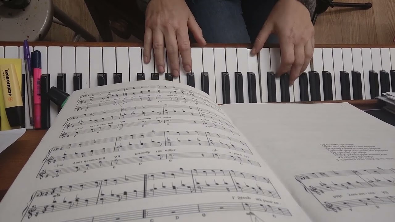 all through the night piano accompaniment in g major
