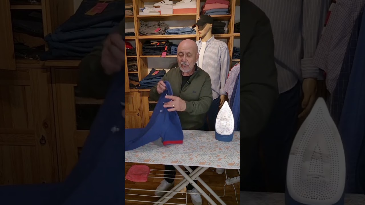 How to iron polo shirts so they don't warp. The correct way to iron polo collars.