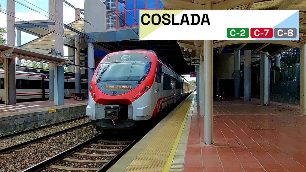"COSLADA" Cercanias De Madrid C-2, C-7, C-8 (Renfe S446, S450, S465)