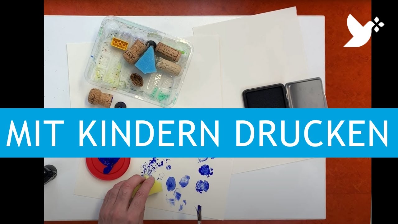 Fr&uuml;hkindliche Kulturelle Bildung zu Hause: Mit Kindern drucken