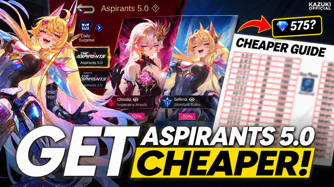 HOW TO GET ASPIRANTS 5.0 SKIN WITH ONLY 575 DIAMONDS | CHEAPEST WAY HERE