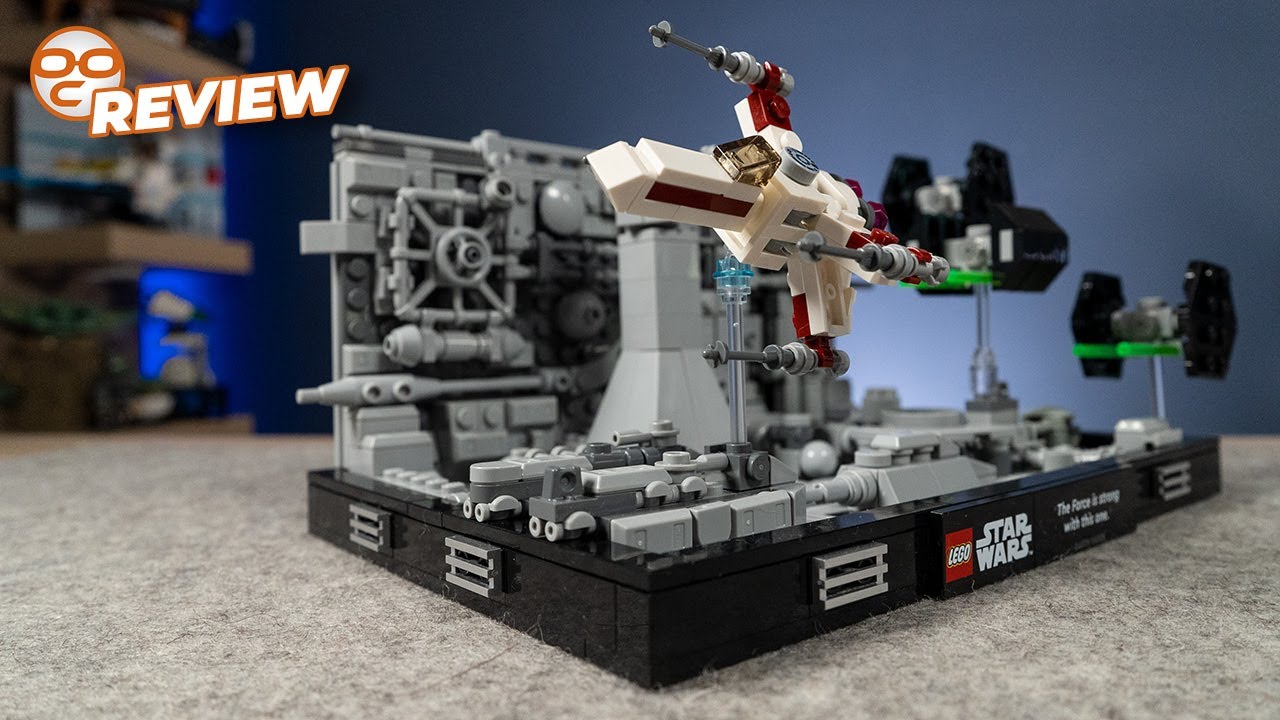LEGO Death Star Trench Run Diorama Review! 75329 | The Most Gray Set That Is Actually NICE