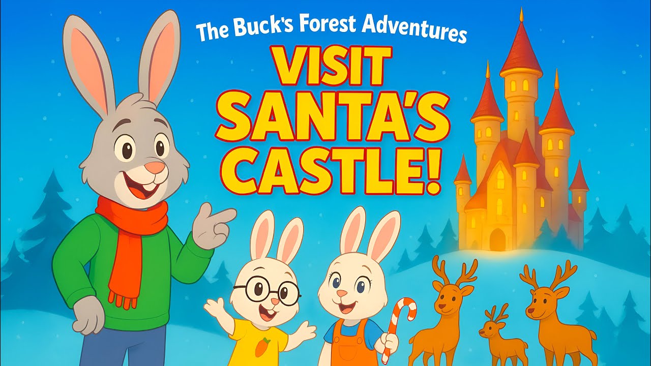 The Buck’s Forest Adventures ❄️ Visit Santa’s Magical Castle!  🎅 Christmas Adventure for Kids 🐰
