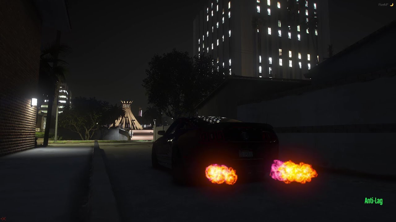 (PC) GTA FiveM: My FLAME Spitting GT500 Shoots Massive Flames!| NVE Update/ Fire Breathing GT500