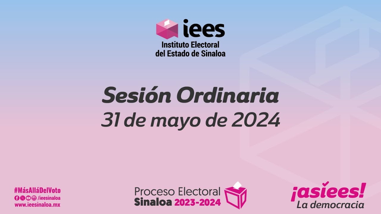 SESIÓN ORDINARIA 31 DE MAYO DE 2024