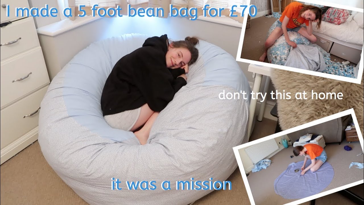 i made a 5 foot bean bag