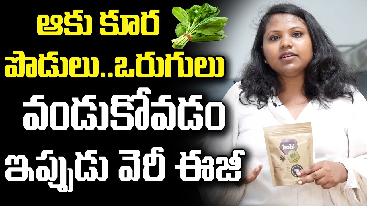 Dehydrated Vegetables and Snacks by KOH FOODS | ఆకుకూర పొడులు ఒరుగులు.. వండుకోవడం ఇప్పుడు వెరీ ఈజీ..