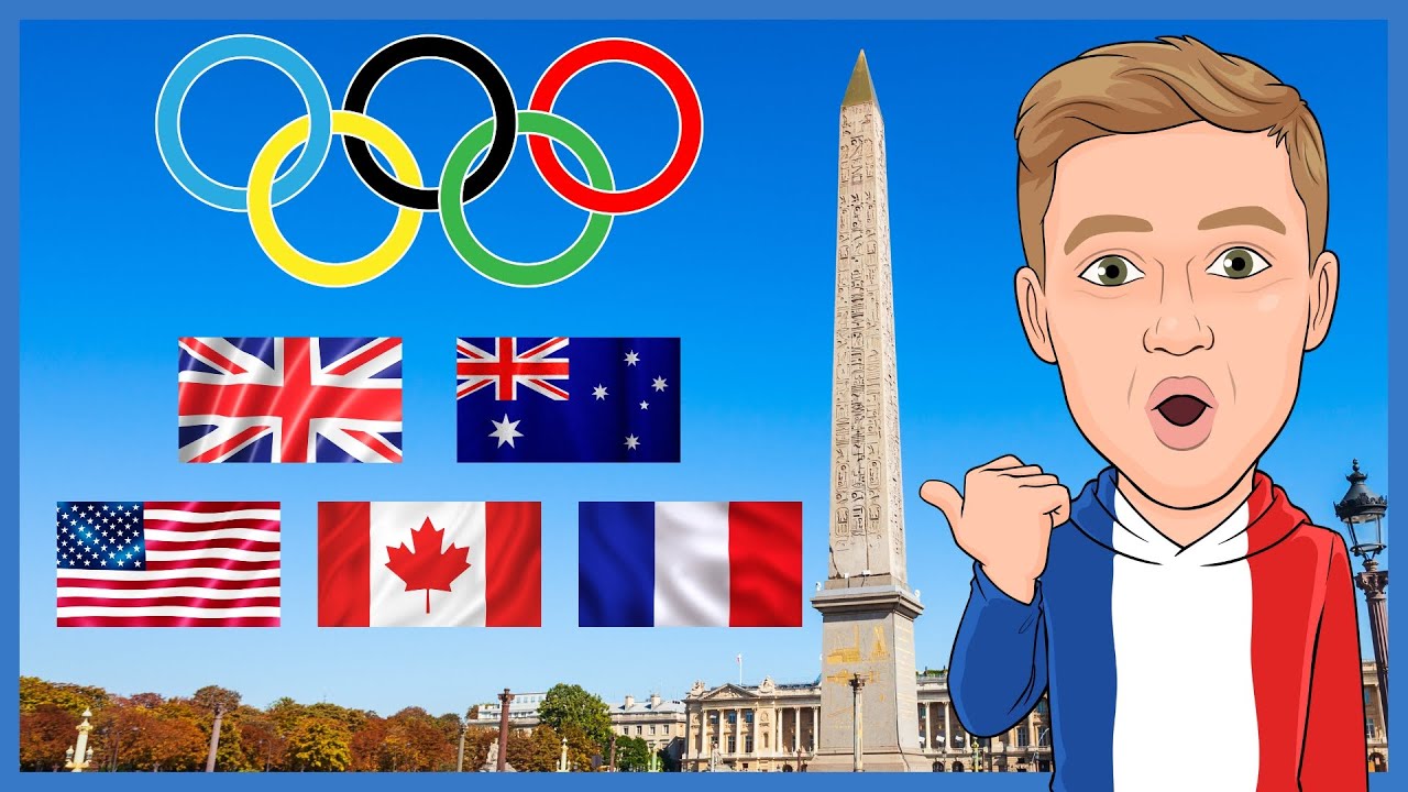 OLYMPIC COUNTRIES // Paris 2024 Olympic Games - French for Kids 🇫🇷