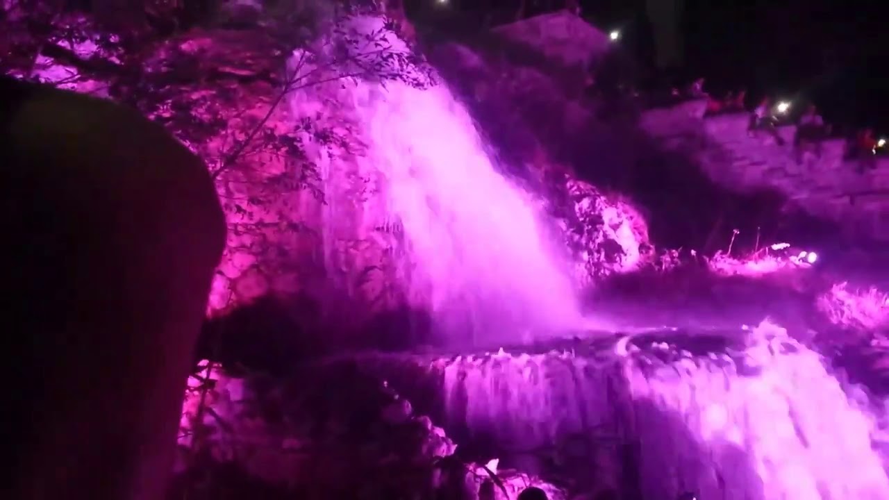 ACCENSIONE CASCATA DI SANTA MARIA DI LEUCA SPETTACOLO