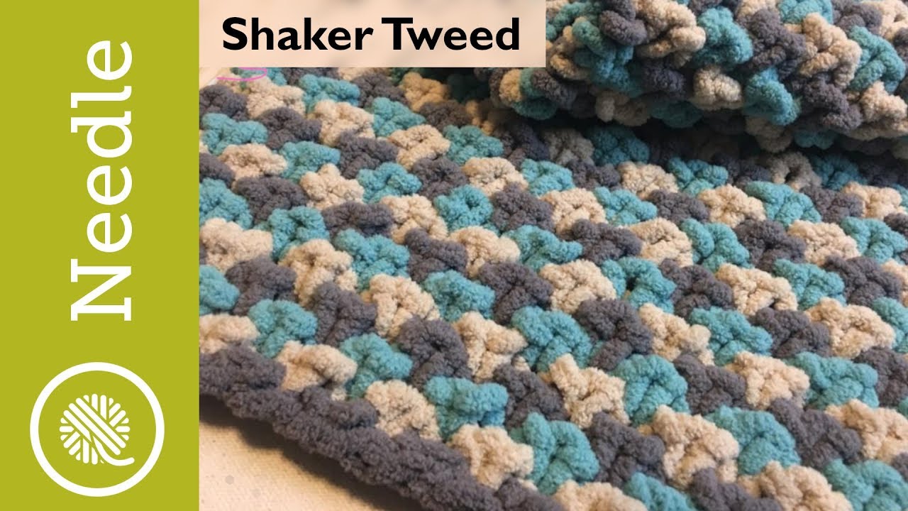Knitting Stitch Pattern: Shaker Tweed (3 Color)