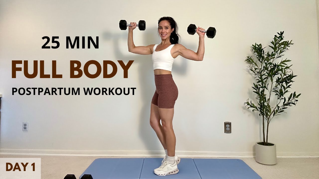 7 Day Postpartum Challenge for Weight Loss | Day 1 | Full Body