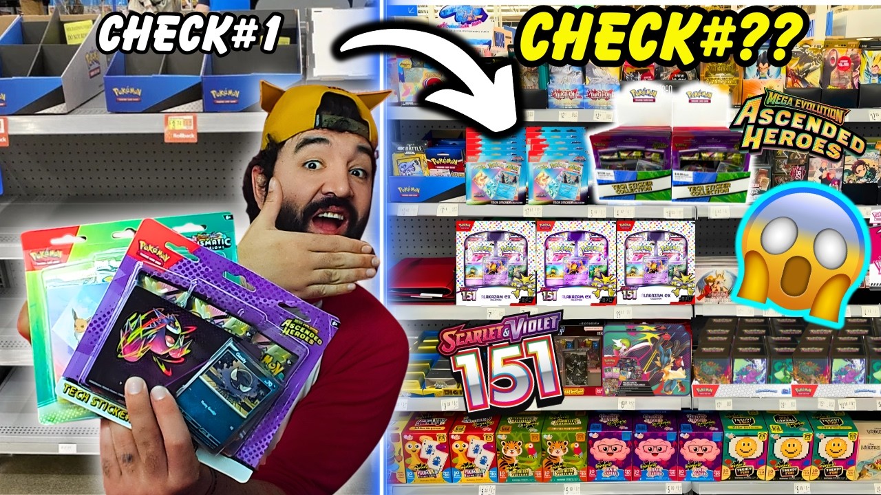Hunting For Pokemon Cards UNTIL I Hit an INSANE RESTOCK! 😱