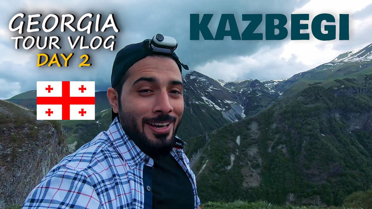 Georgia Tour Vlog Day 2 | Trip from Tbilisi to Kazbegi | Drone Footage