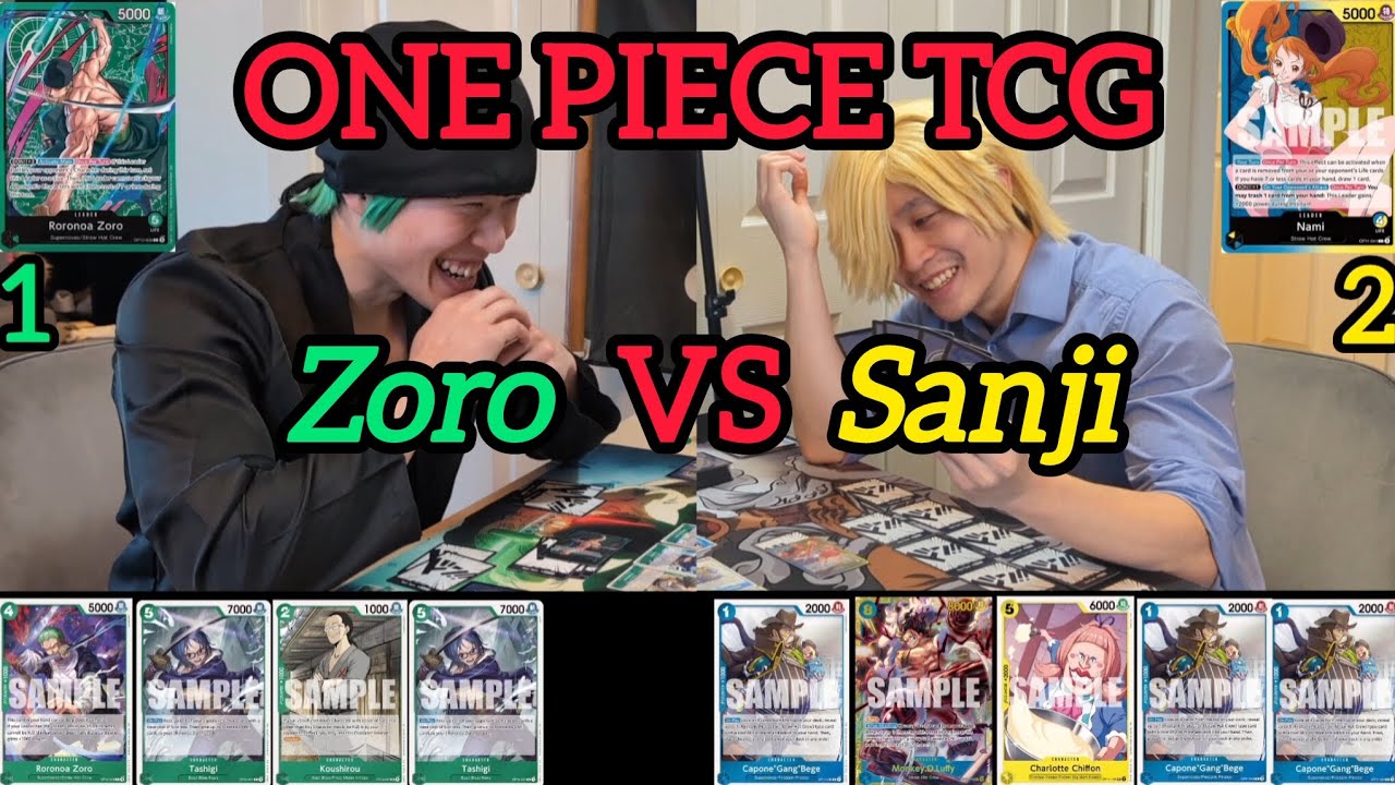 Zoro and Sanji Learning One Piece TCG