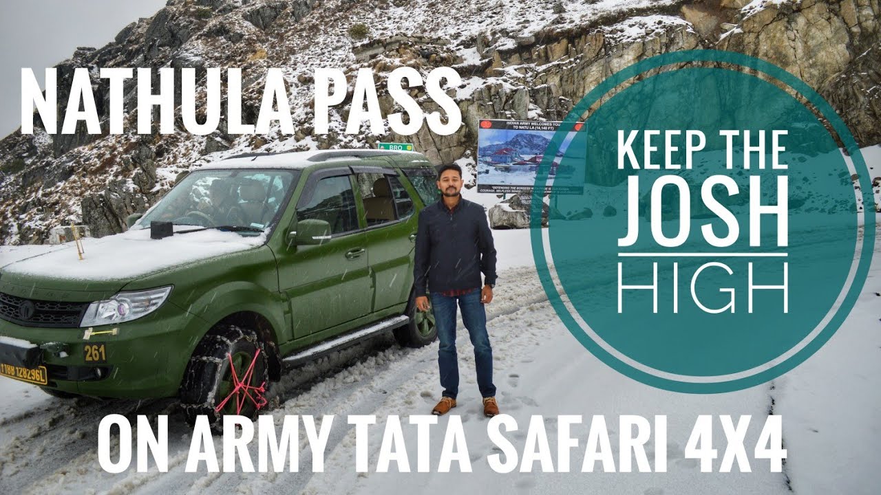 Gangtok To Nathula | Indo China Border| East Sikkim |First on YOUTUBE | Army/Defence Tata Safari 4X4