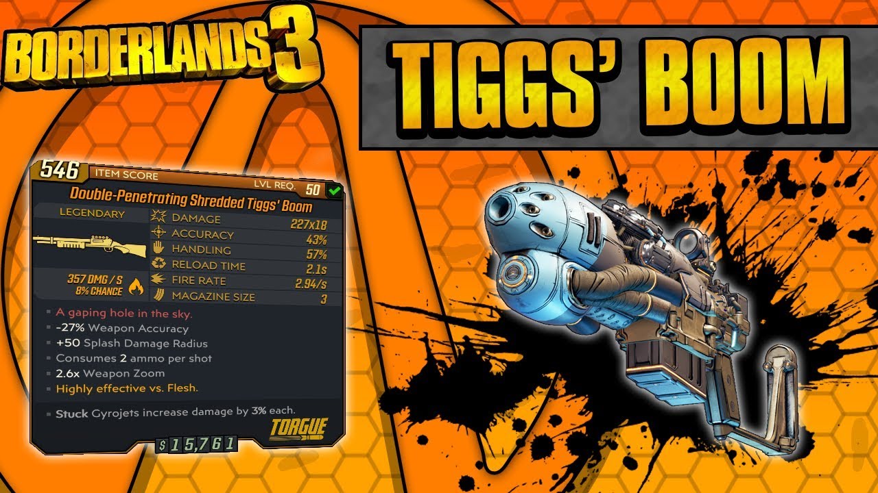 Borderlands 3 | Tiggs' Boom Legendary Weapon Guide (Rains Meteors!)