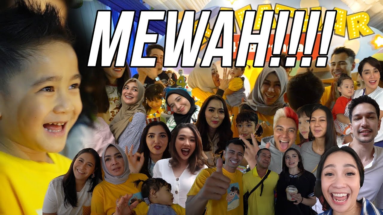 BERTABUR BINTANG DI ULTAH RAFATHAR YANG MEWAH!!!