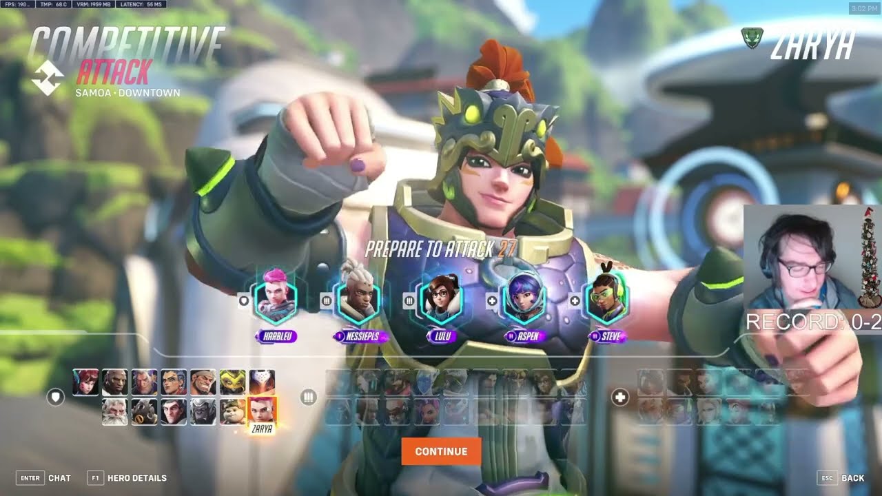THE TOP 0.01% ZARYA - HARBLEU - SAMOA - OVERWATCH 2 SEASON 14 GAMEPLAY!