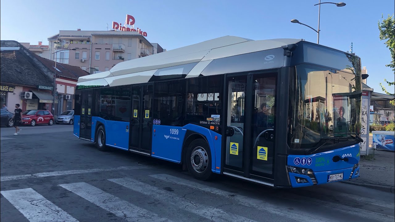 Vožnja u Novom Solaris Urbino 12 Electric #1099 | Linija 2