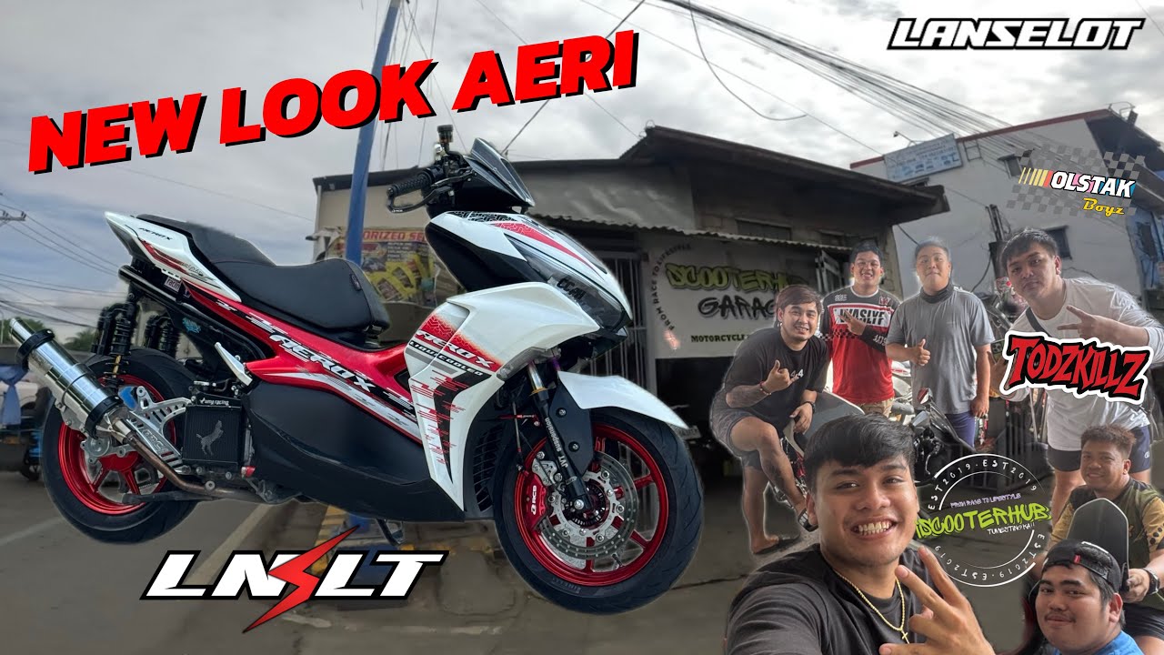 LANSELOT || @SCOOTERHUB GARAGE || BAGONG KAHA AT DECALS FOR MY AEROX V2 
