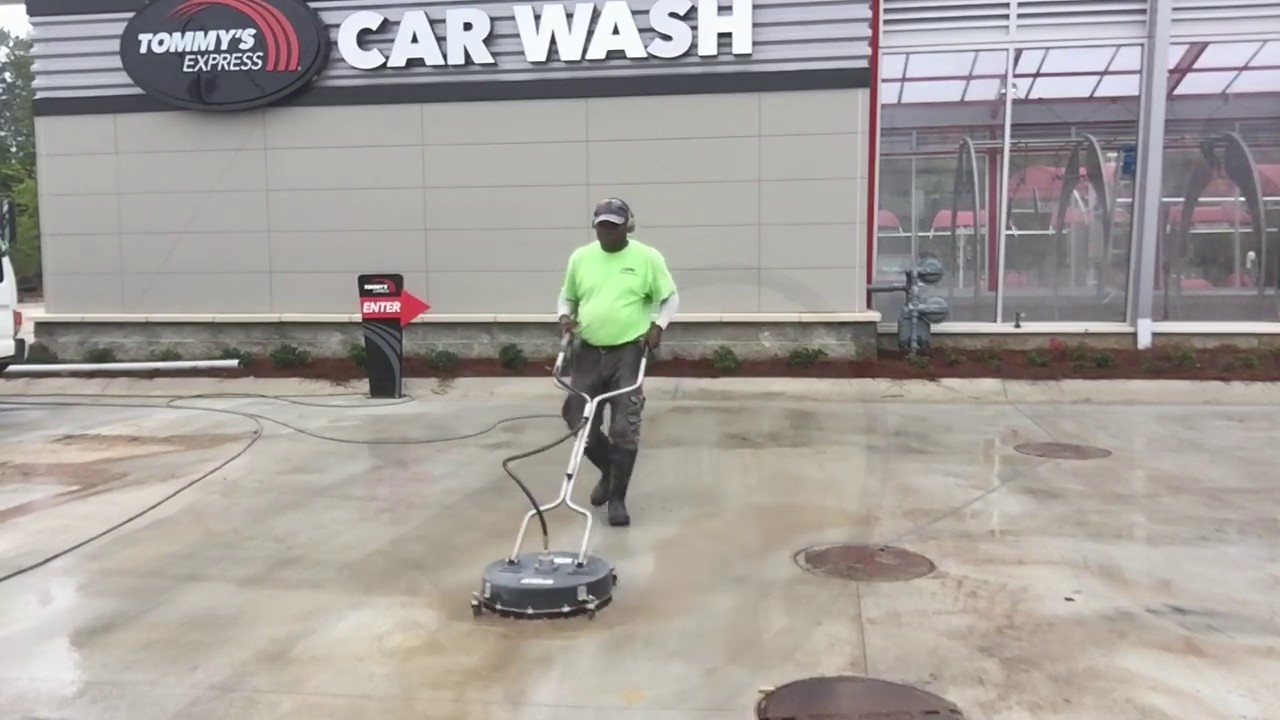 Construction Cleanup Pressure Washing New Concrete