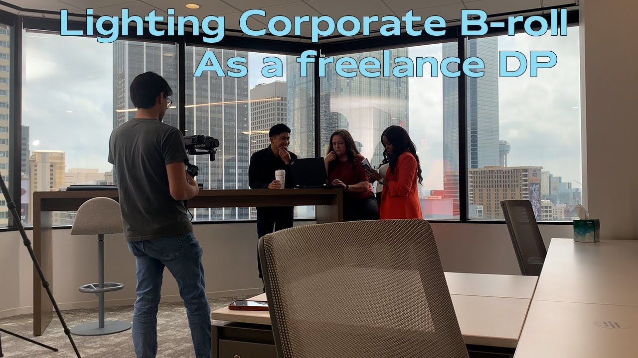 How I light corporate B-roll in Dallas TX with the Zhiyun B200 #zhiyun #B200 #cinematiclighting