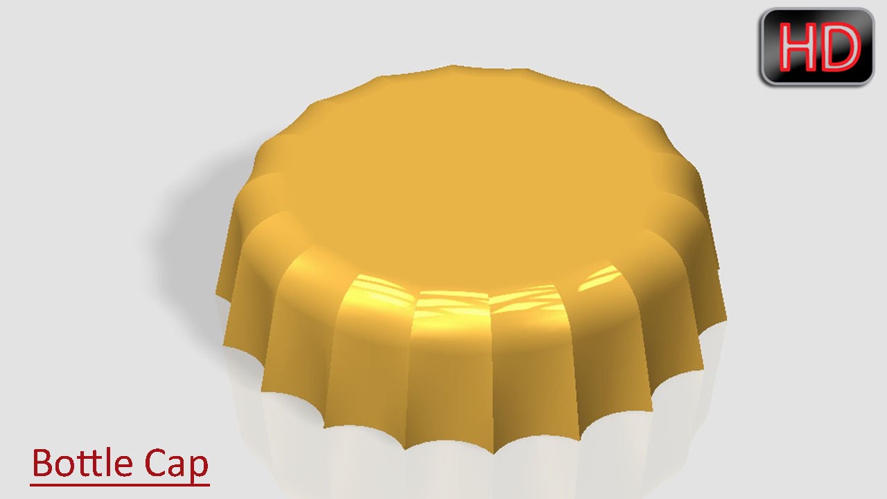 Bottle Cap (Autodesk Inventor Tutorial)