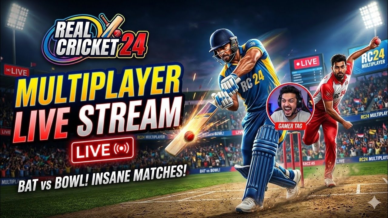 Real Cricket 24 LIVE | Ranked Multiplayer | Hindi Commentary | RAKSH GAMING