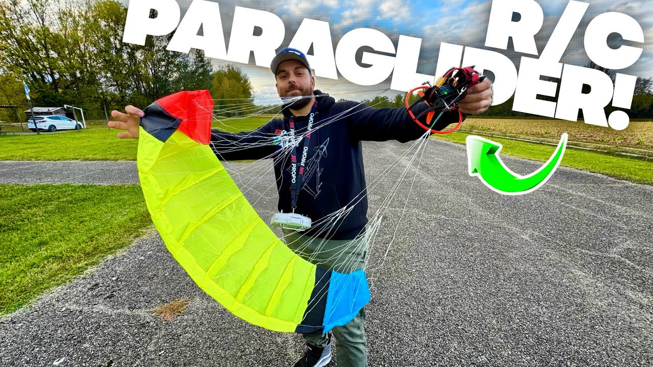 Миниатюрный параплан WOLFBUSH R/C Stunt Paraplan 🪂 [RTF] от @Stirlingkit &mdash; обзор первого полёта! ...