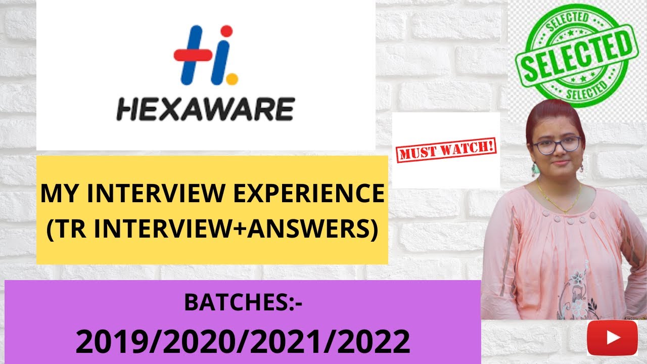 My Hexaware Interview Experience |Technical|Interview questions+answers | Non-CS | Selection mail